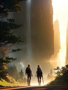 Walking in nature