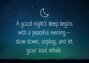 Night routine
